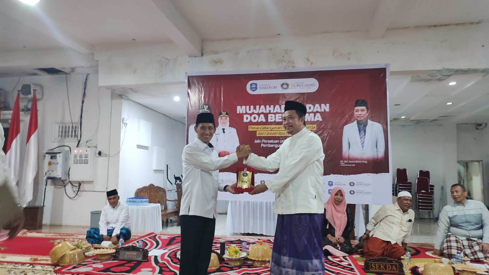 Universitas Nurul Jadid dan Pemerintah Kabupaten Wakatobi menjajaki kerja sama KKN, Minggu (3/7/2022). Ke depan mahasiswa Universitas Nurul Jadid akan diterjunkan ke Wakatobi untuk mengabdikan diri kepada masyarakat. Foto: Ist