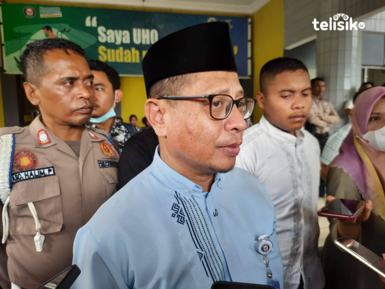 Nur Arafah, Wakil Rektor III UHO mengatakan, laporan resmi masuk ke pihaknya ada dua orang dari mahasisiwi dan satu orang staf jurusan. Foto. La Ode Muh Martoton/Telisik