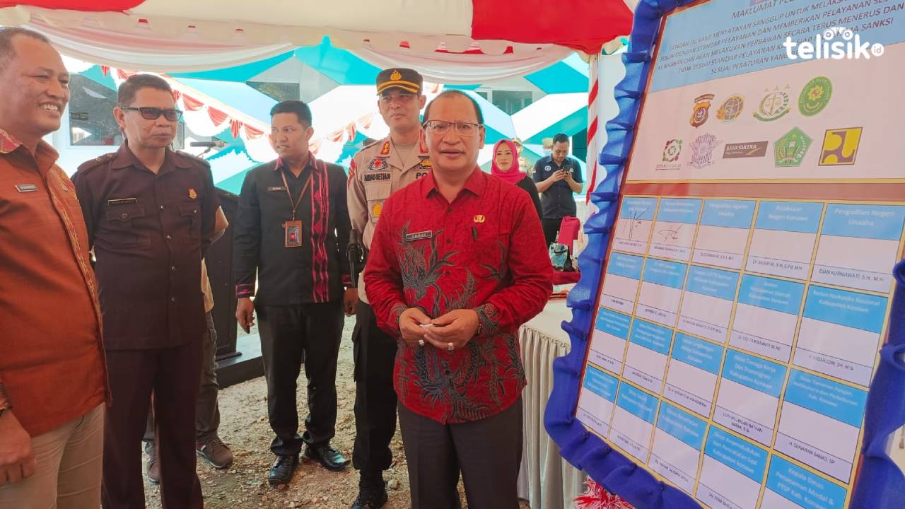 Kadis PTSP Konawe menyebut hadirnya MPP sebagai wujud pelaksanaan visi misi Bupati Konawe dalam RPJMD tahun 2018 - 2023. Foto: Aris Syam /Telisik