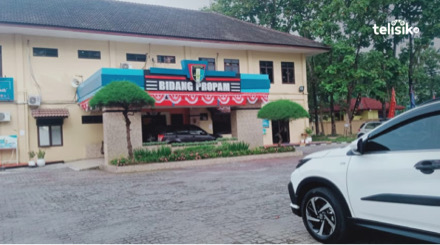 Kantor Bidang Propam Polda Sumatera Utara, tempat Kapolsek Percut Sei Tuan Kompol Agustiawan diperiksa atas dugaan pemeriksaan yang dilakukan oleh anggotanya terhadap berperkara. Foto: Reza Fahlefy/Telisik