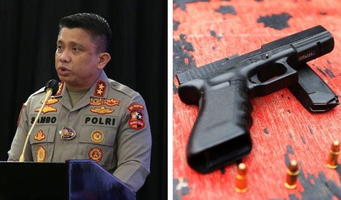 Bharada Eliezer atau Bharada E, kini hanya bisa menangisi nasibnya yang jadi tersangka pembunuhan sahabatnya, Brigadir Nofriansyah Yosua Hutabarat atau Brigadir J di rumah Irjen Ferdy Sambo. Foto: Tribunnews