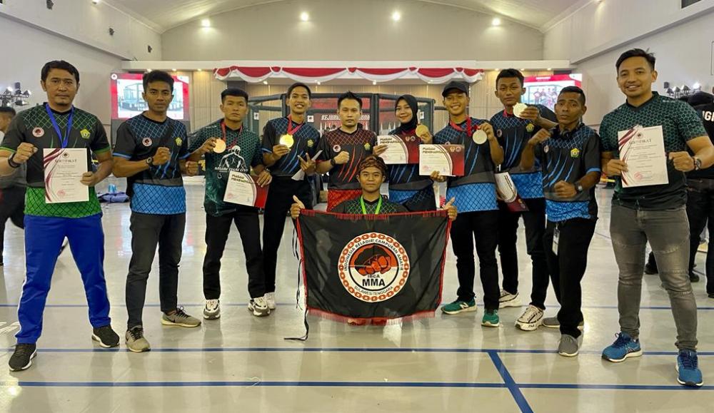 Atlet IBCA Sulawesi Tenggara berhasil menyumbang 5 medali, diantaranya 2 medali emas, 2 perak dan 1 perunggu di kejuaraan tingkat nasional. Foto: Ist