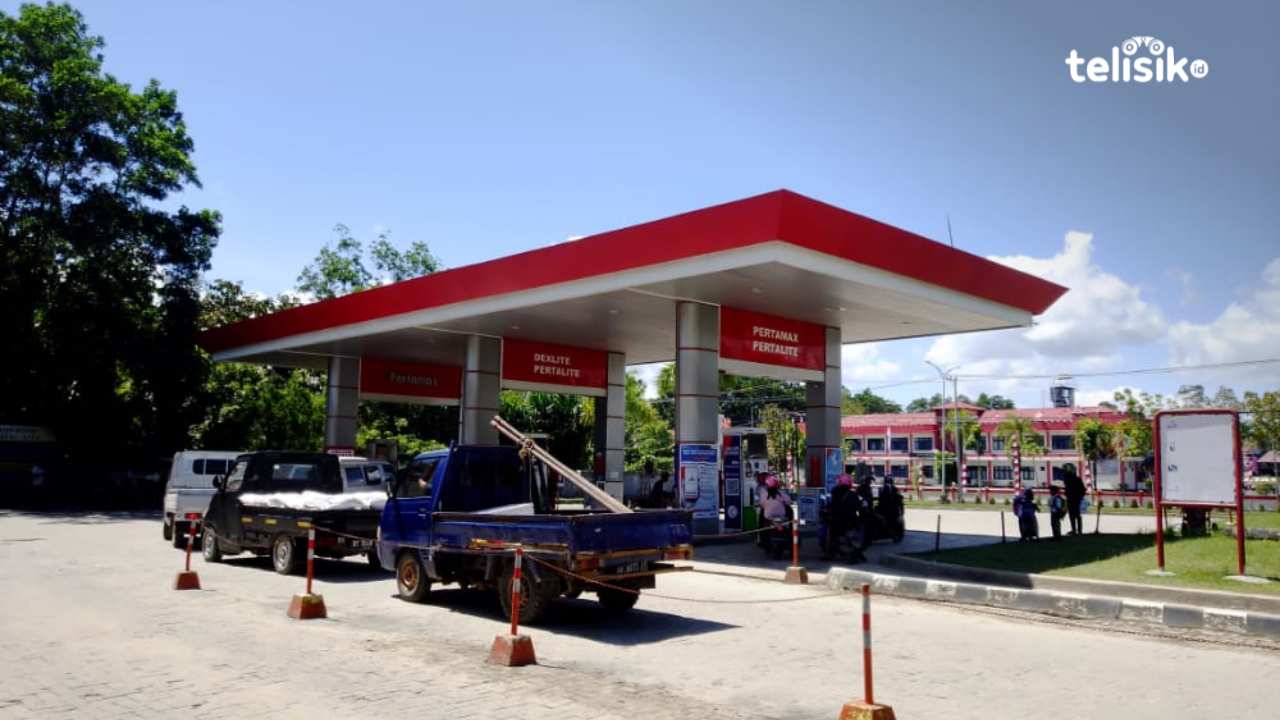 SPBU membantah jika ada pengurangan kuota BBM jenis pertalite yang disalurkan pada masyarakat. Foto: Nur Khumairah/Telisik