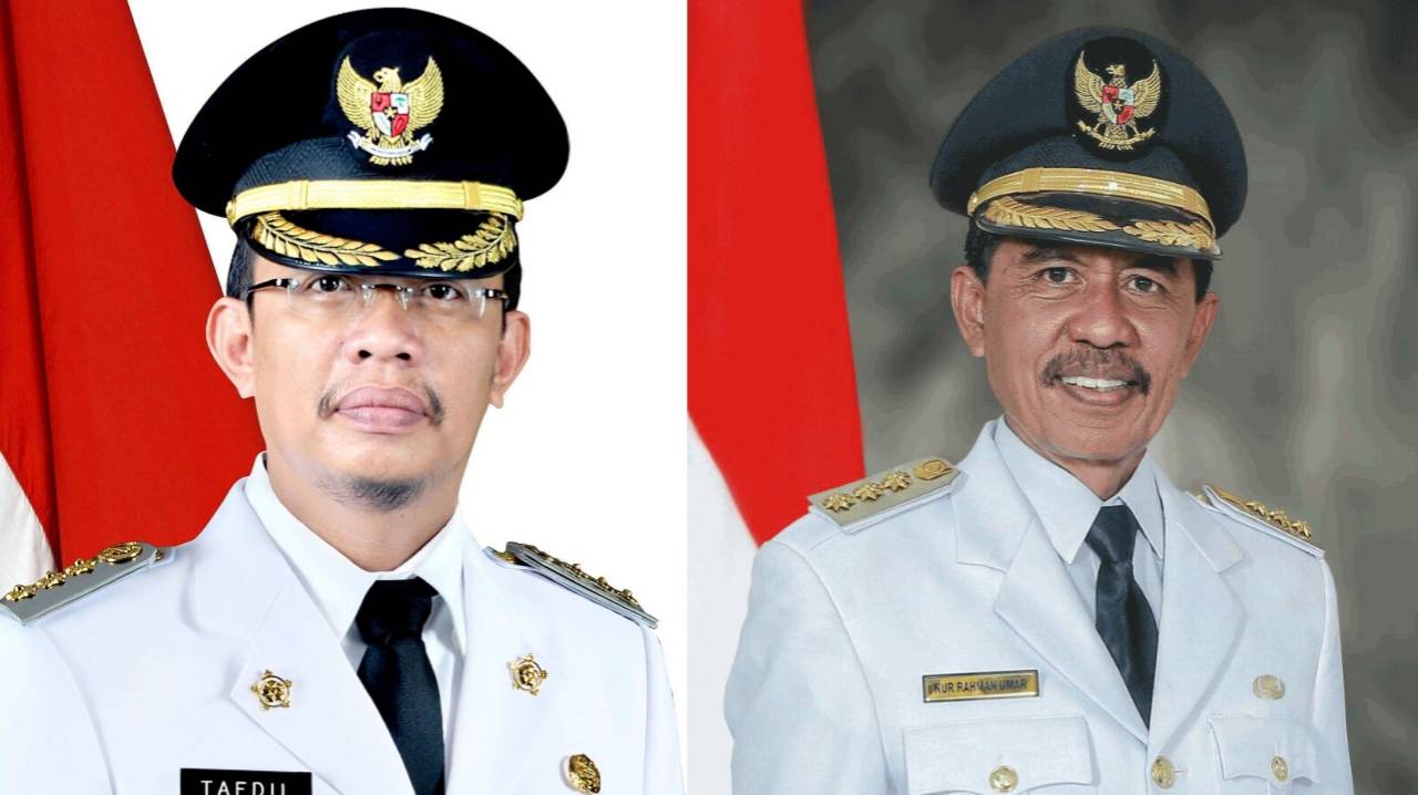 Masa jabatan Bupati Kolaka Utara Nur Rahman Umar dan Bupati Bombana Tafdil, berakhir hari ini, Senin (22/8/2022). Foto: Ist.