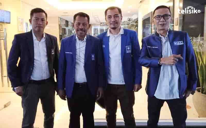 Para pengurus teras DPD PAN Kendari saat mengikuti Rakerwil dan Rakerda PAN Sultra. Foto: Kardin/Telisik