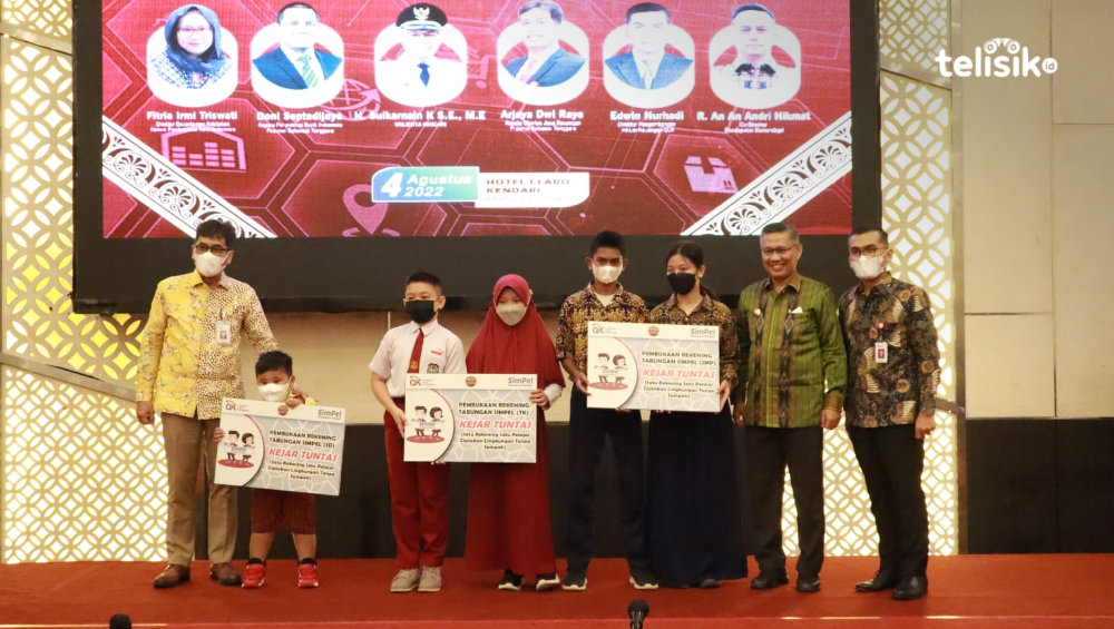 Penerapan transaksi keuangan digital sejak dini diyakini Pemkot Kendari bisa membiasakan para siswa nantinya melakukan transaksi non tunai. Foto: Sumarlin/Telisik