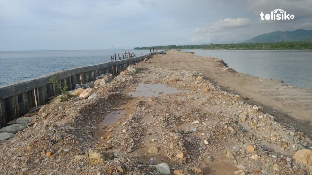 Proyek pemetaan lahan (pembangunan) Bandar Udara Kolaka Utara yang terletak di Desa Lametuna-Kalu-kaluku, Kecamatan Kodeoha. Foto: Muh. Risal H/Telisik.