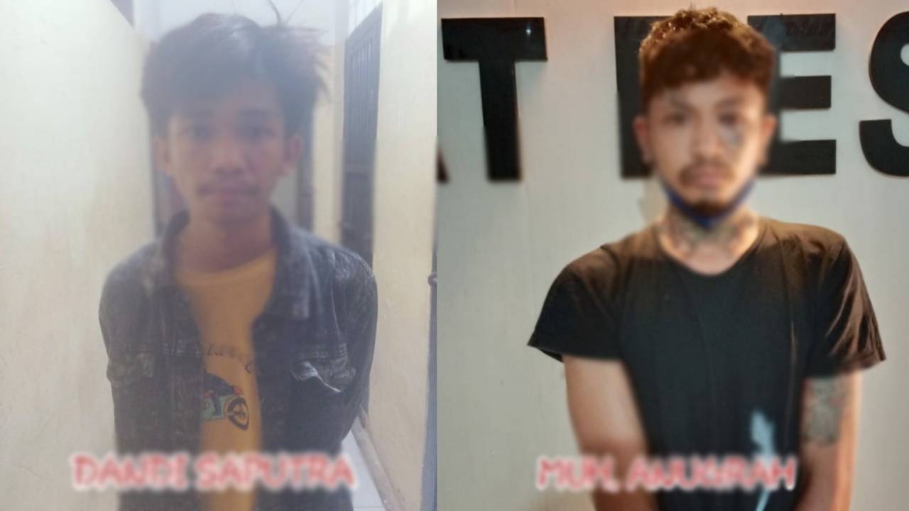 Pelaku DS (20) dan MA (20) ditangkap polisi usai melakukan tindak pidana pencurian dengan pemberatan (begal) sebagaimana yang dimaksud dalam pasal 363 KUHPidana. Foto: Ist.