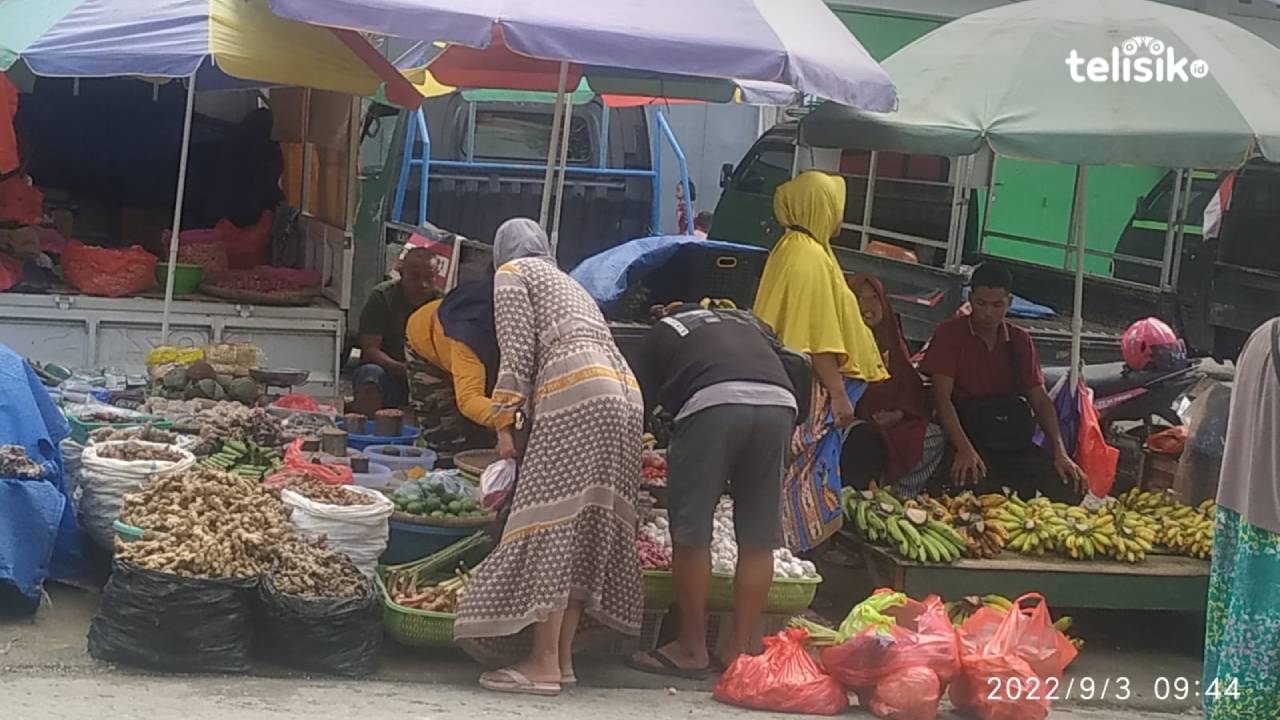 Sejumlah harga bahan pokok di pasar tradisional di Kota Kendari mengalami kenaikan. Foto: Adinda/Telisik