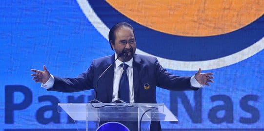Surya Paloh dinilai jadi penentu pembentukan koalisi NasDem, Demokrat dan PKS. Foto: Repro Merdeka.