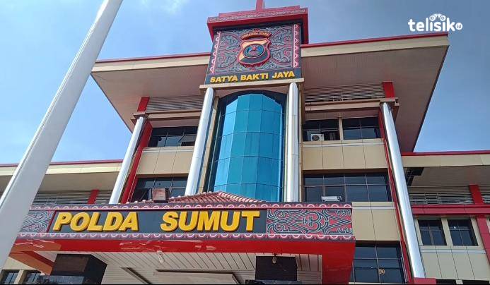 Kantor Polda Sumatera Utara, Jalan Sisingamangaraja KM 10, 5 Medan, tempat Suranta membuat laporan pengaduan. Foto: Reza Fahlefy/Telisik.