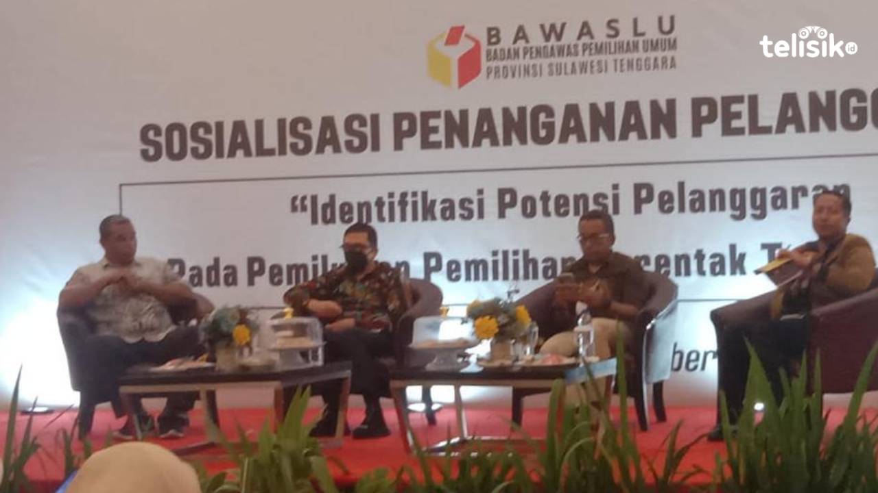 UHO siap berkolaborasi dengan Bawaslu dan KPU untuk menyukseskan penyelenggaraan Pemilu 2024. Foto: Musdar/Telisik.