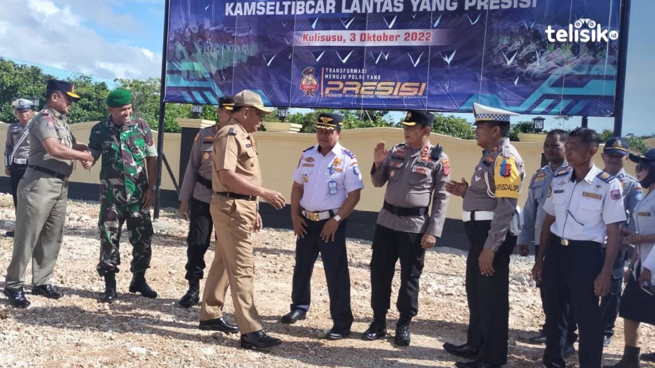 Satlantas Polres Buton Utara mulai menggelar Operasi Zebra Anoa 2022. Foto: Aris/Telisik