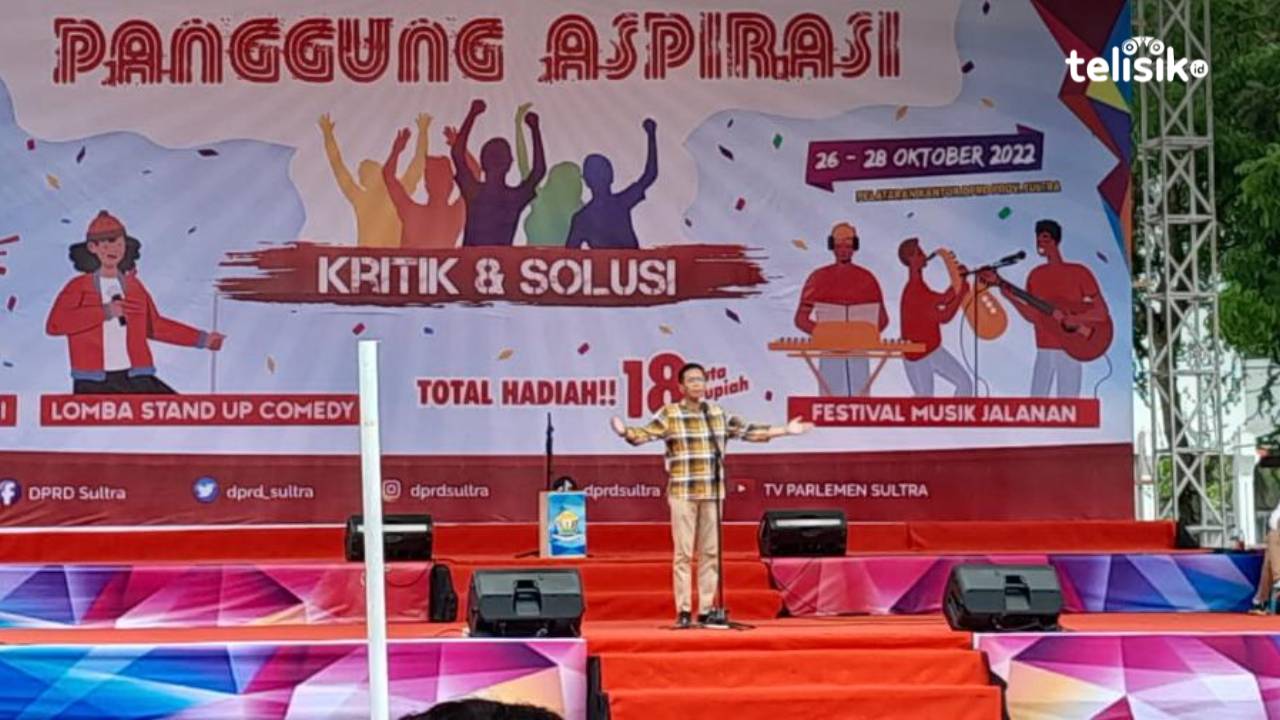 DPRD Provinsi Sulawesi Tenggara gelar panggung aspirasi guna menyerap aspirasi masyarakat. Foto: La Ode Andi Rahmat/Telisik