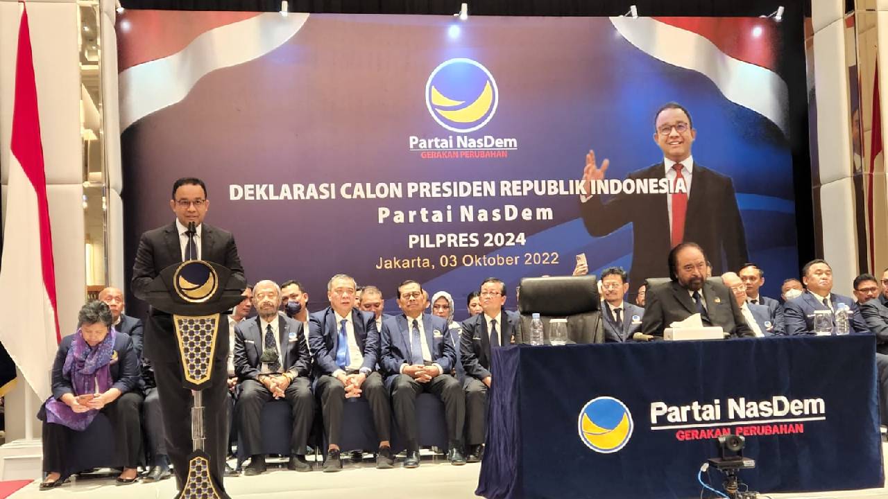 Sebagai bentuk Kolaborasi dengan partai pendukung, relawan Anies akan mendukung calon legislatif dari Partai NasDem di Pemilu 2024. Foto: Ist