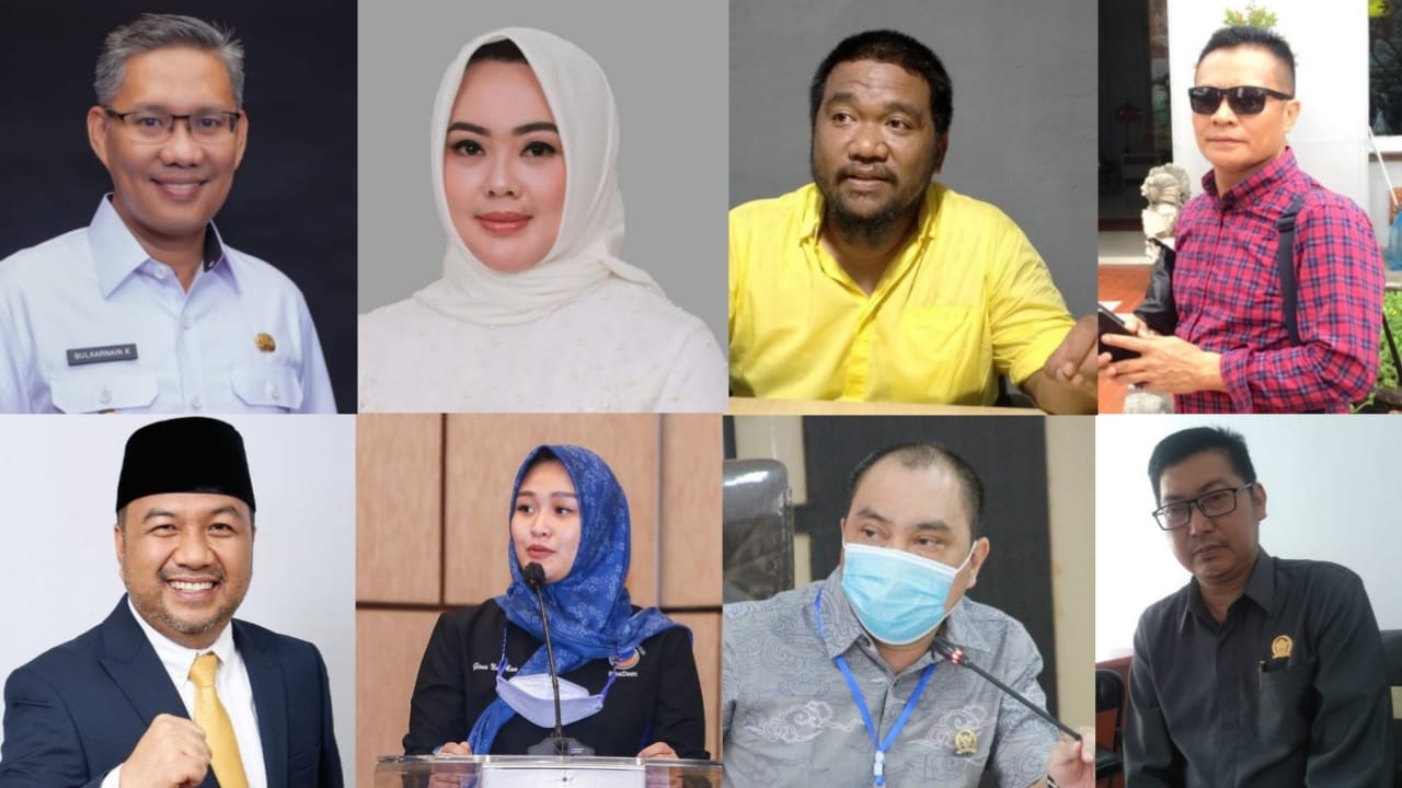 Delapan figur yang telah menyatakan siap berkompetisi di Pilkada Kota Kendari 2024. Foto: Ist.