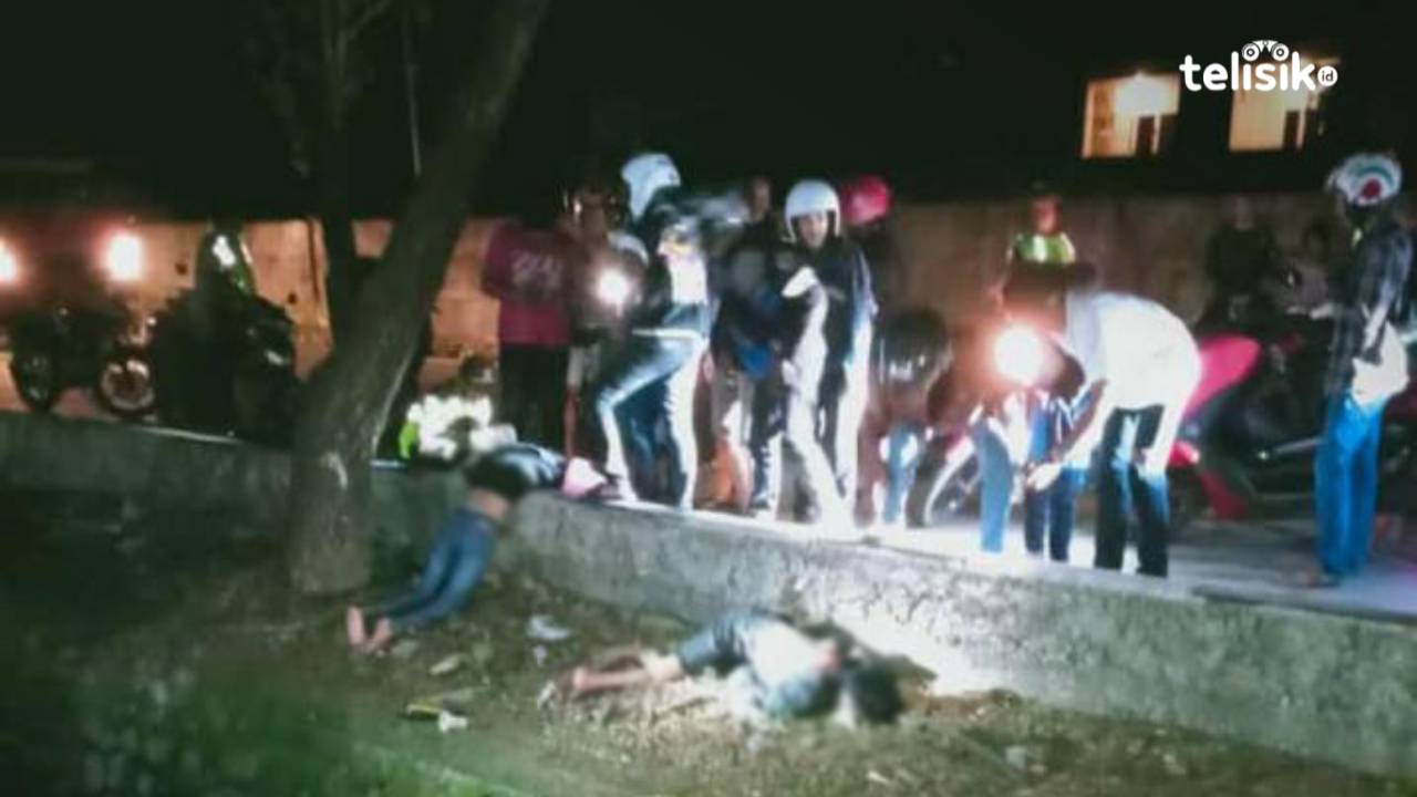 Suasana di Jalan Tanjung Bunga Makassar pasca dua remaja tewas dibusur. Foto: Rezki Mas’ud/Telisik