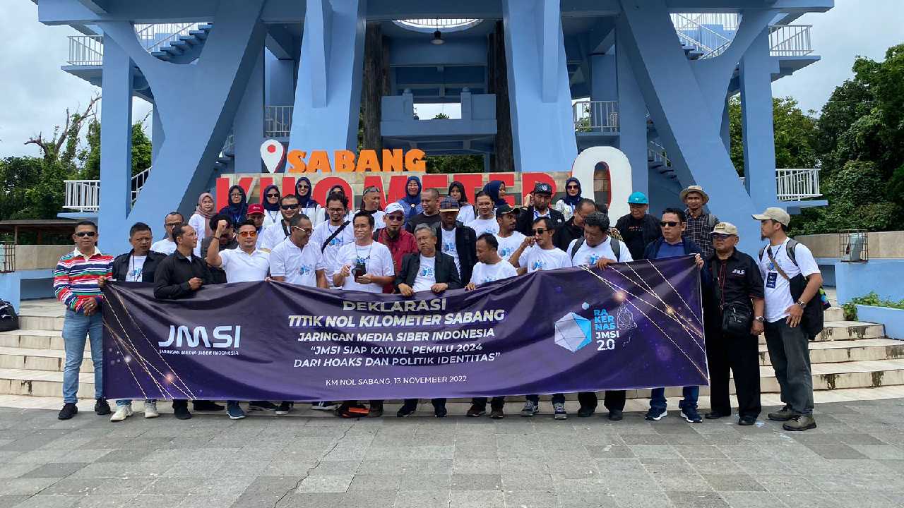 Suasana deklarasi JMSI di tugu kolimeter 0 Indonesia. Foto: Ist.
