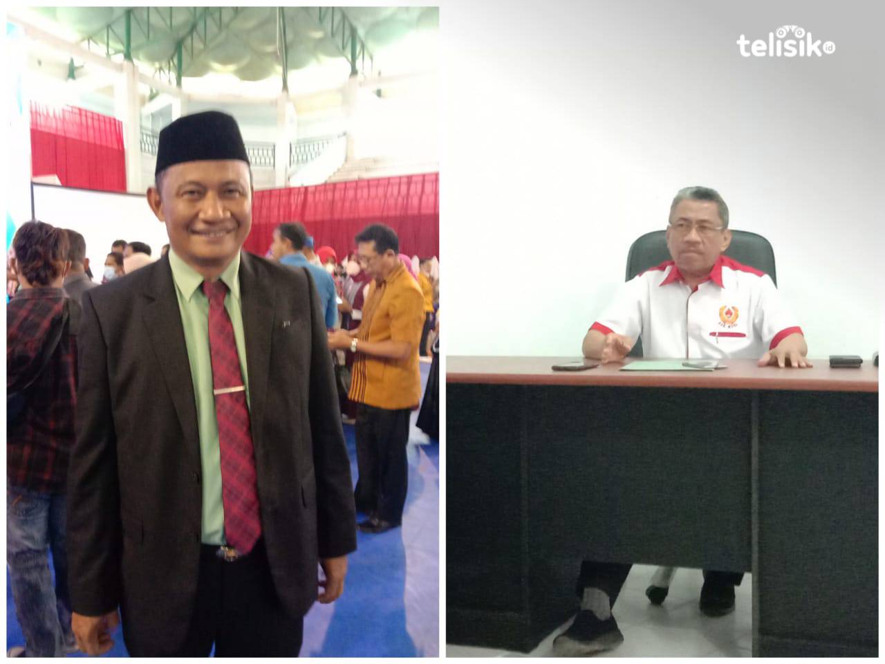 Kadispora Muna, Rahmat Raeba bersama Ketua KONI, Bachrun Labuta. Foto: Sunaryo/Telisik