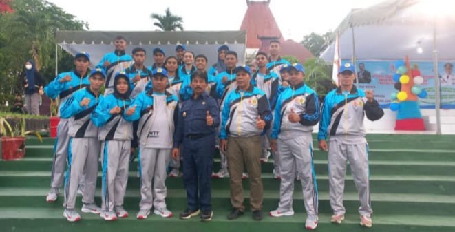 Ikatan Pencat Silat Kota Kupang yang diutus mengikuti Porprov Nusa Tenggara Timur. Foto: Ist.
