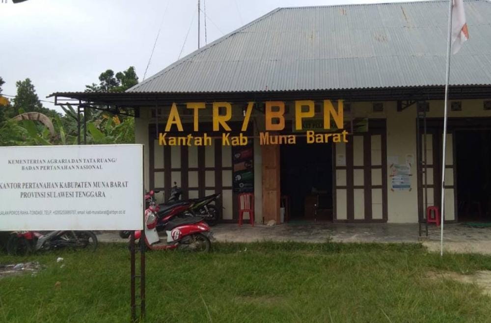 BPN Muna Barat mengimbau masyarakat agar mengurus sertifikat tanah tanpa melalui perantara untuk menghindari praktik pungli. Foto: Ist.