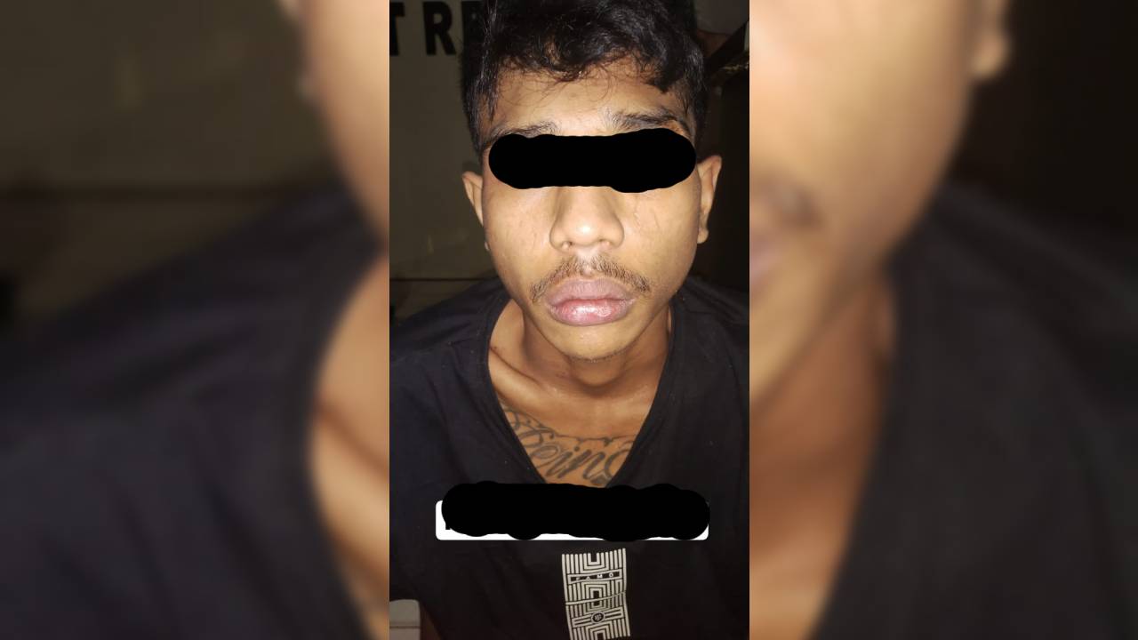 Buser77 Satreskrim Polresta Kendari berhasil mengamankan REY pelaku jambret/begal yang beraksi di 6 tempat berbeda di wilayah Kota Kendari. Foto: Ist.
