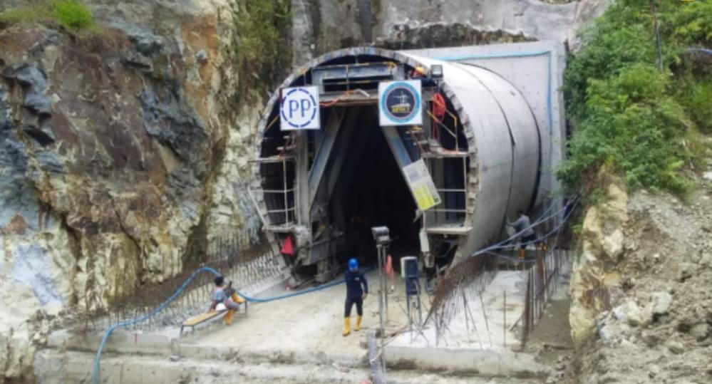 Proyek Bendungan Lau Simeme yang berada di Kecamatan Birubiru, Kabupaten Deli Serdang yang menjadi proyek strategis nasional. Foto: Pu.go.id