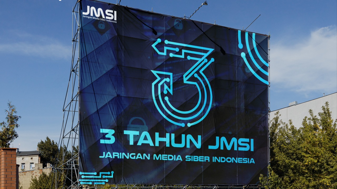 Logo HUT ke-3 JMSI gunakan tipografi nulshock yang memiliki banyak arti. Foto: Ist.
