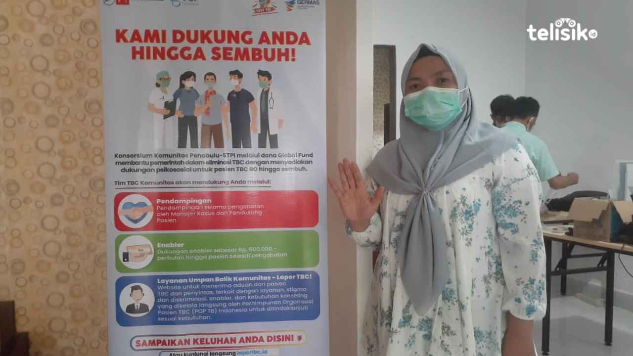 Kondisi Kantor SR STPI Sulawei Tenggara yang menampilkan Banner pencegahan TBC Foto: Ahmad Badaruddin/ Telisik