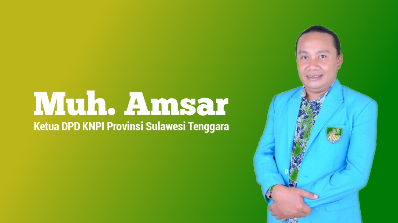 Muh. Amsar, S.Sos.I, SH, Ketua DPD KNPI Provinsi Sulawesi Tenggara. Foto: Ist.