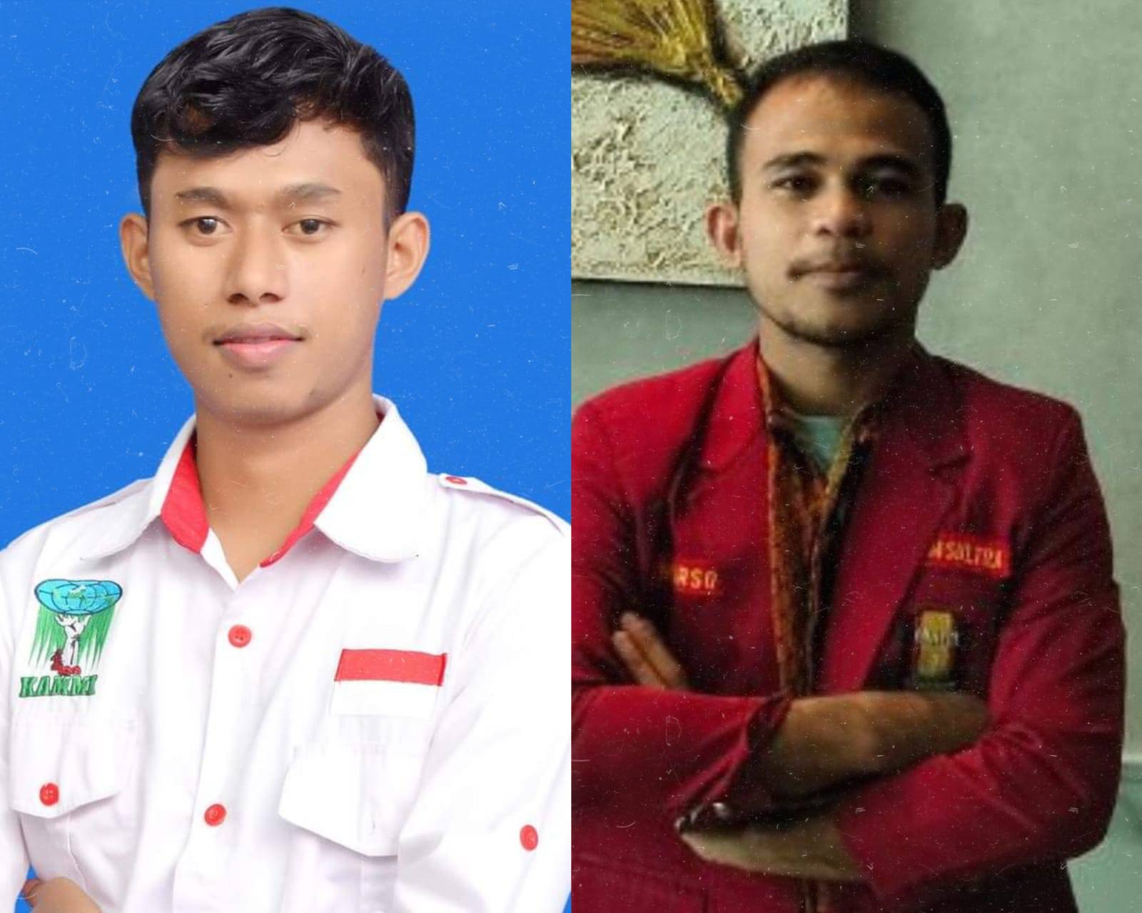 Pengurus Kebijakan Publik Pengurus Wilayah KAMMI Sulawesi Tenggara, Ahiula (kiri) dan Demisioner Sekretaris Pengurus Komisariat IMM FISIP UHO, Zaldin (kanan) memberikan tanggapannya terkait peringatan Pj Wali Kota Kendari terhadap netralitas ASN pada Pemi