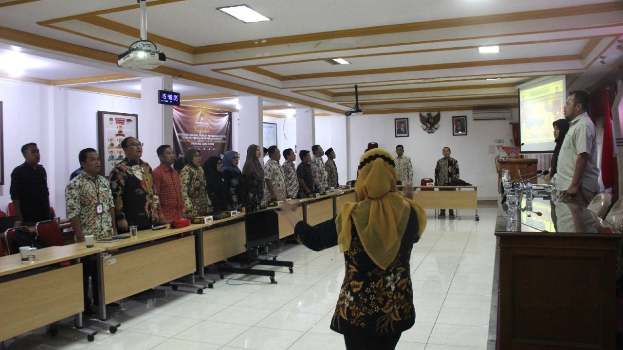 Persiapan untuk coklit serentak di Jawa Timur yang segera dimulai hari ini. Foto: Ist.