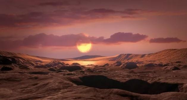 Wolf 1069 b merupakan planet dengan kondisi geografi didominasi oleh bebatuan, hanya saja planet tersebut mengorbit di zona bintang layak huni. Foto: Repro Sapce.com