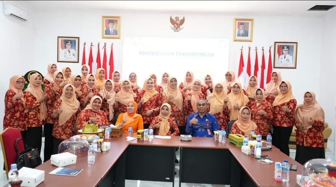Pemerintah Kabupaten Buton Tengah menyambut kedatangan jajaran pengurus Dharma Wanita Persatuan (DWP) Sulawesi Tenggara. Foto: Ist.