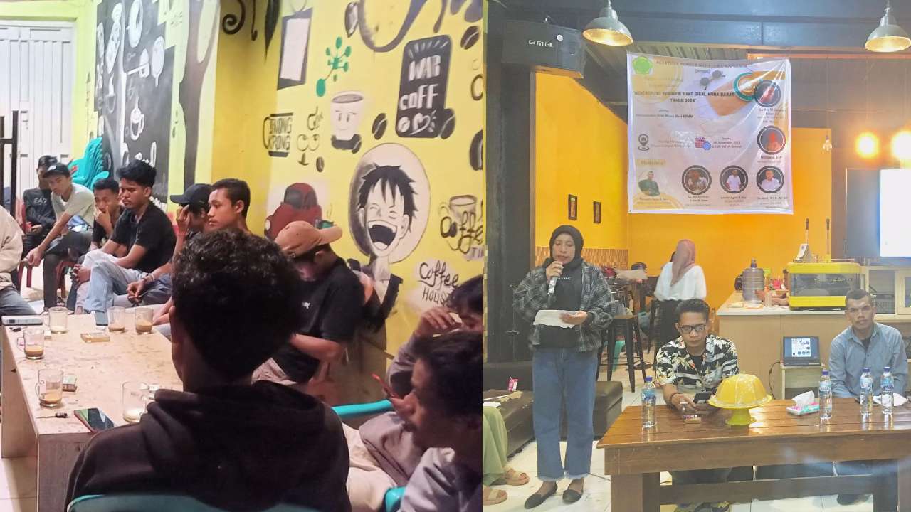 Warkop Harapan merupakan salah satu warung kopi yang terletak di sekitar UHO menjadi tempat favorit mahasiswa mengadakan bazar. Foto: Ist.