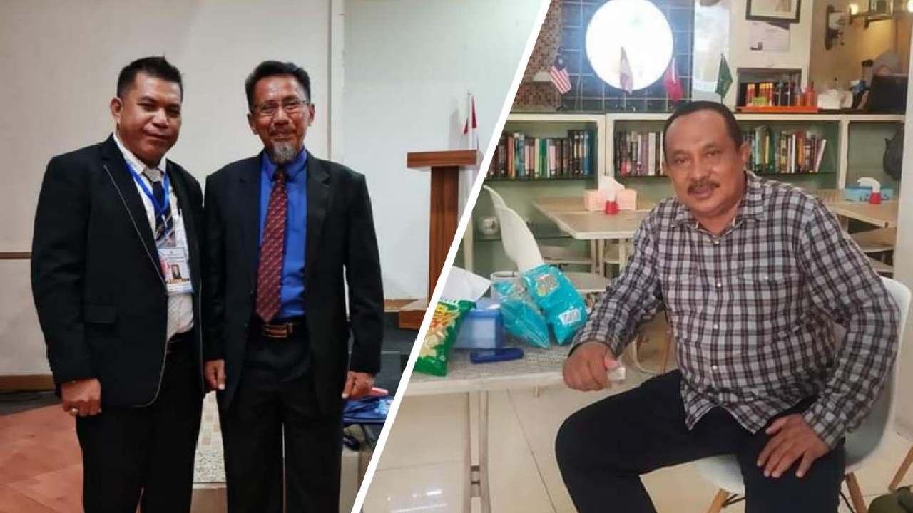 Kepala BKPSDM Muna, La Ode Ena dan Kepala Sekretariat Seleksi PPPK, LM Syarullah. Foto: Ist.