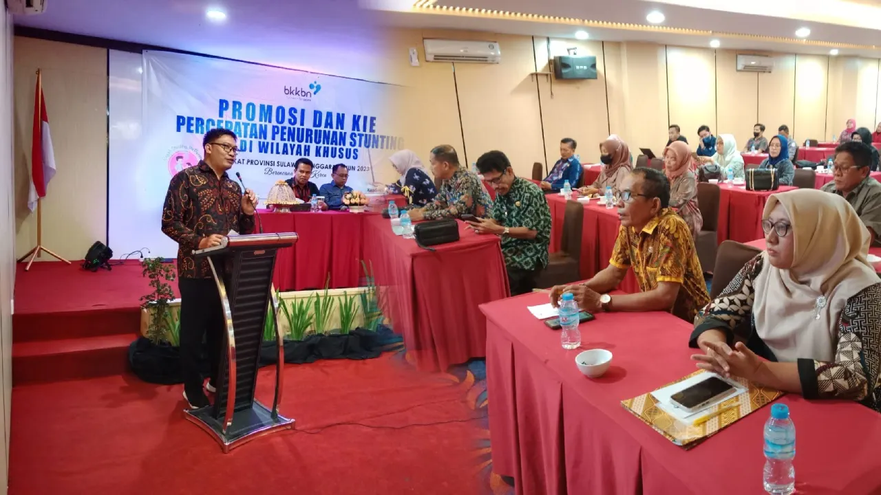 Kegiatan Promosi dan KIE di Wilayah Khusus yang dilaksanakan di salah satu hotel di Kendari, Jumat (3/3/2023). Foto: Dok. BKKBN Sulawesi Tenggara