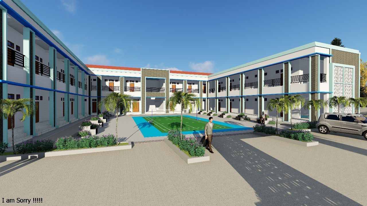 Desain asrama mahasiswa Muna Barat dari program pemda yang akan dibangun di Kendari. Foto: Ist.