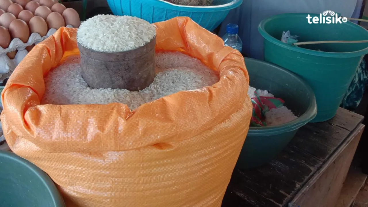 tok beras di Bombana dipastikan aman selama Ramadan hingga Lebaran Idul Fitri. Namun Bulog Bombana kewalahan memenuhi permintaan yang sangat tinggi di tengah situasi pasokan gabah yang menurun. Foto: Hir/Telisik