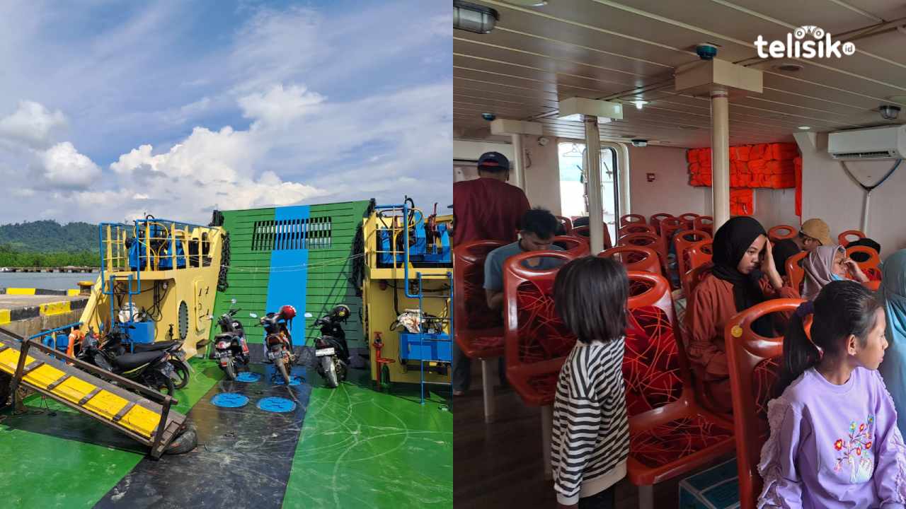 Pemerintah Kabupaten Muna telah menyediakan kapal feri melalui PT Pelni yang mengangkut masyarakat dengan rute Raha-Maligano secara gratis. Foto: Wa Ode Ria Ika Hasana/Telisik
