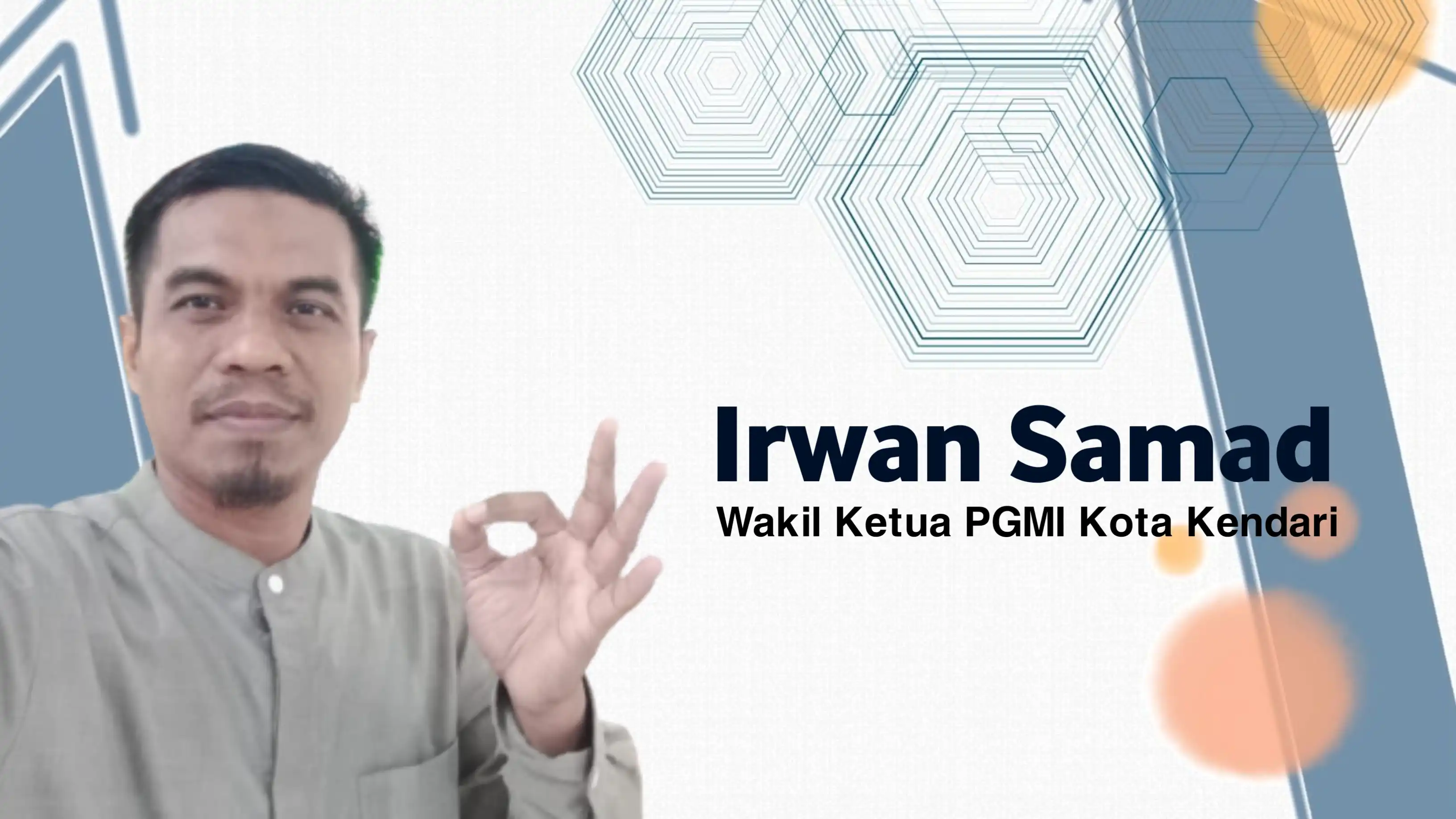 Irwan Samad, Wakil Ketua PGMI Kota Kendari. Foto: Ist.