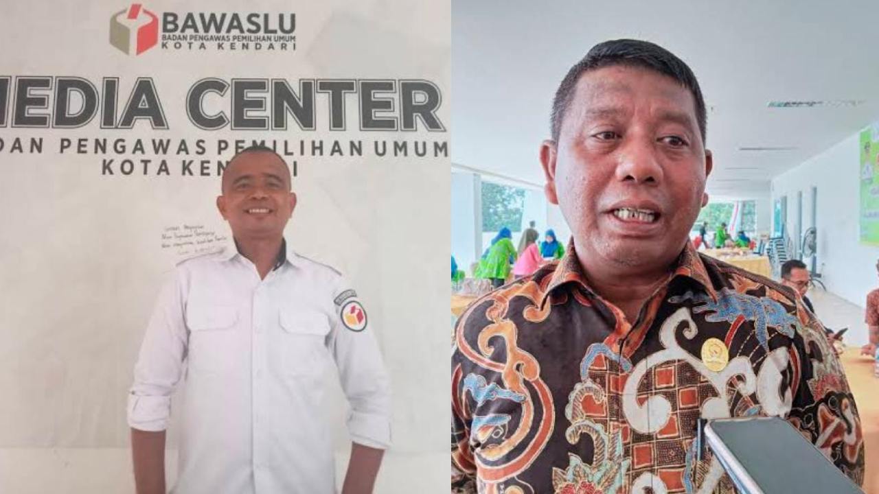 Ketua Bawaslu Kota Kendari, Sahinuddin, dan Ketua DPRD Kota Kendari, Subhan. Foto: Kolase