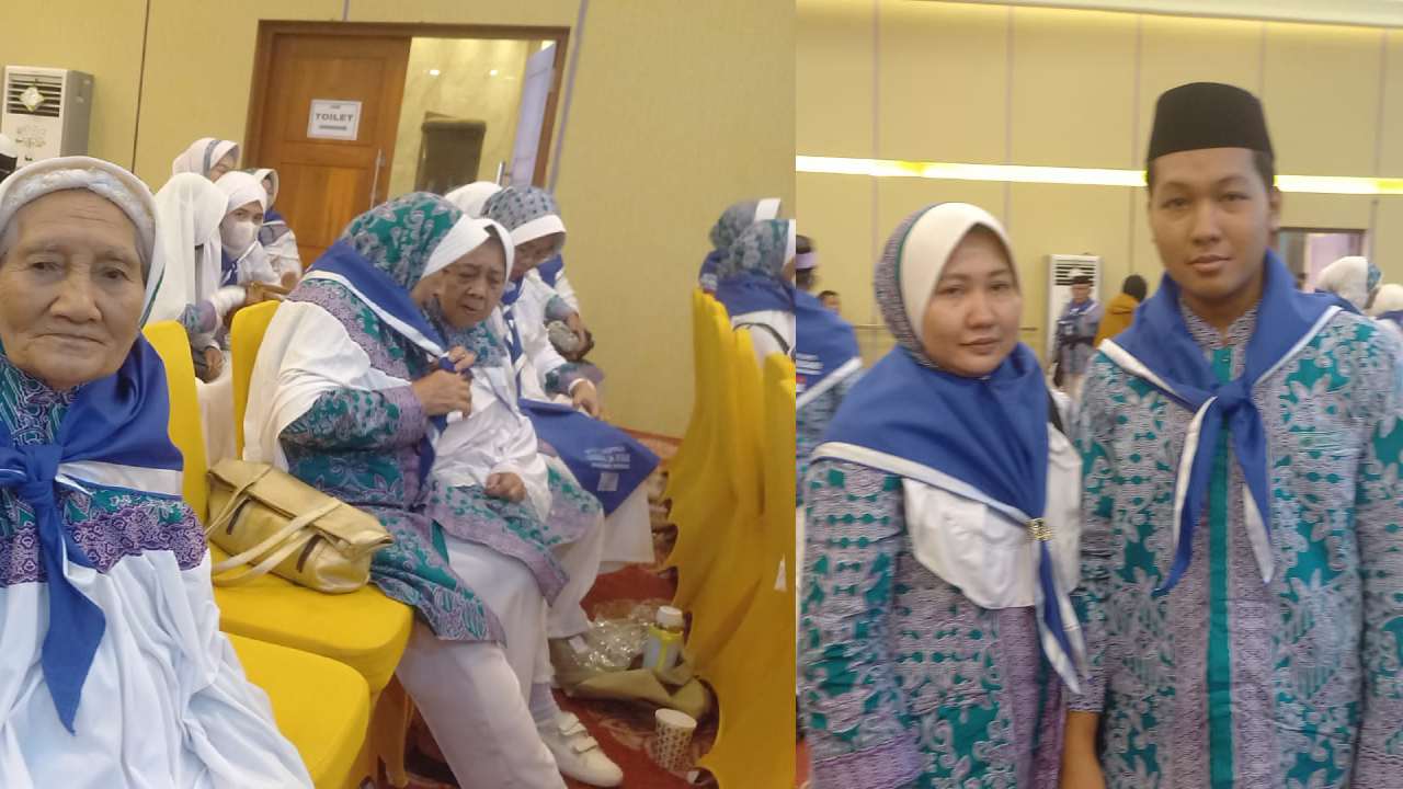 CJH tertua, Hamina (94) dan termuda Haidir (18) bakal diberangkatkan pada 10 Juni 2023 mendatang. Foto: Kolase