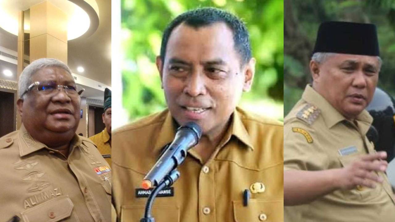 Tiga kepala daerah di Sulawesi Tenggara segera habis masa jabatannya pada September 2023. Foto: Kolase