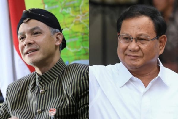 Ganjar Pranowo dan Prabowo Subianto memiliki elektabilitas tertinggi dan kerap bersaing ketat. Bahkan PPP mengungkapkan akan ada duet Ganjar-Prabowo pada Pilpres 2024. Foto: Repro Idntimes