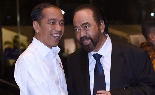 Jokowi memiliki alasan tersendiri mengapa memutuskan untuk tidak mengundang partai yang dipimpin Surya Paloh tersebut. Foto: CNNIndonesia