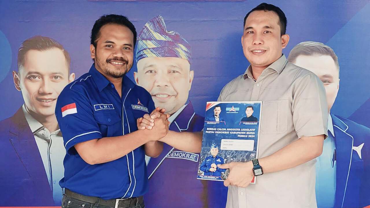 La Ode Muhamad Isdar, merupakan Ketua PC Sapma Pemuda Pancasila Muna yang juga aktif di kepengurusan DPD Demokrat Sulawesi Tenggara, saat ini tengah mempersiapkan untuk tampil di Pemilu 2024 sebagai bacakeg DPRD Dapil II Kabupaten Muna. Foto: Ist.