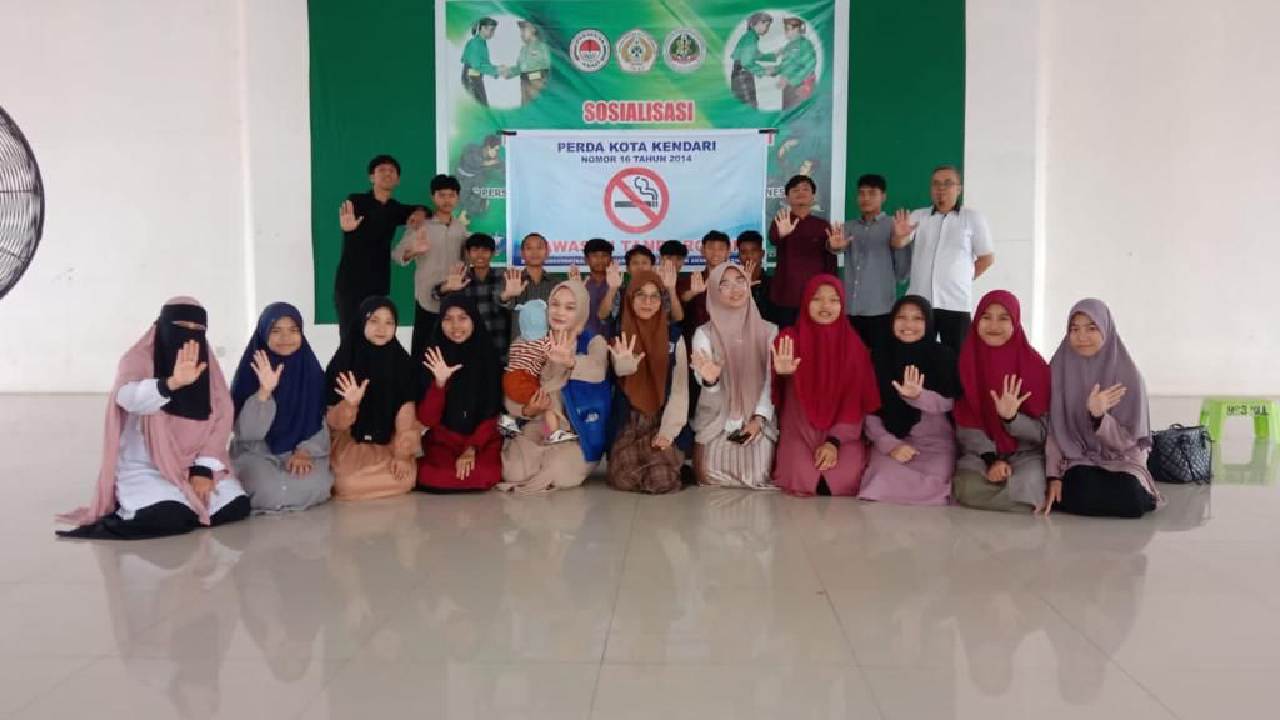 Sosialisasi tentang kawasan bebas asap rokok dilaksanakan di salah satu masjid Kelurahan Wundudopi, Kecamatan Baruga, Kota Kendari. Foto: Ist.