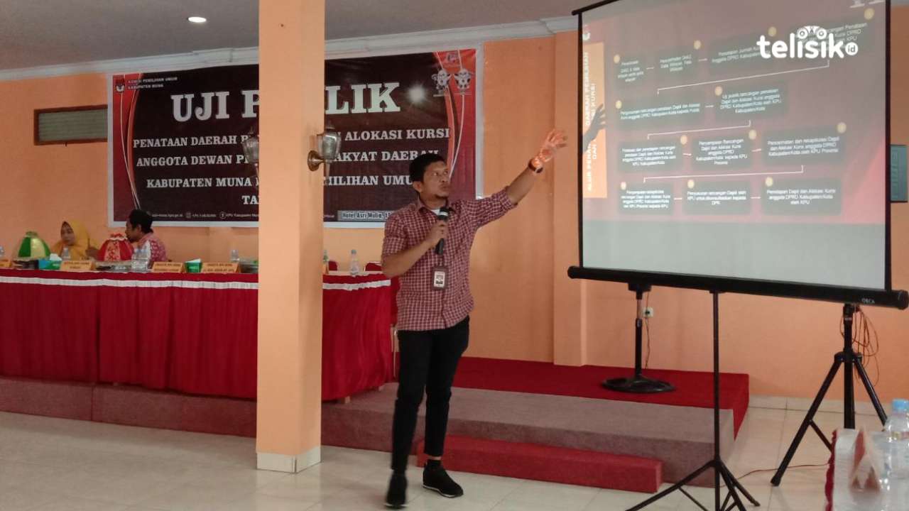 Kordiv Tehnis dan Penyelenggara Pemilu KPU Muna, Muhamad Ichsan. Foto: Sunaryo/Telisik