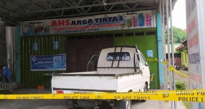 Lokasi penemuan mayat pria yang dicor dan dalam keadaan telah dimutilasi. Kejadian ini terjadi di Tembalang, Kota Semarang, Jawa Tengah. Foto: Repro Kompas.tv